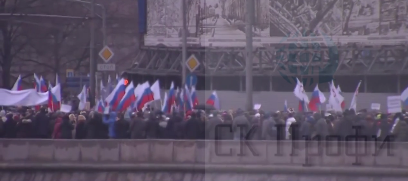 Траурное шествие в память о Борисе Немцове в Москве